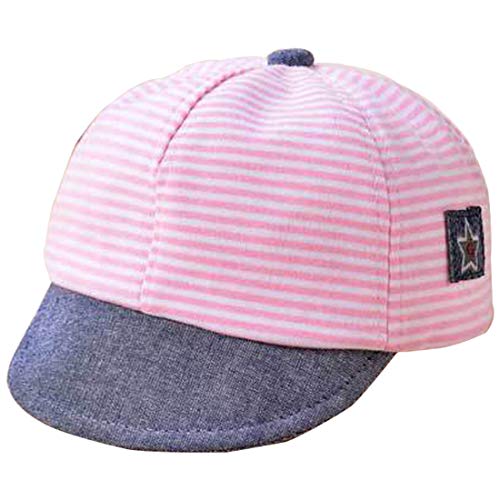 Snyemio Gorra de Béisbol Bebé Rayas Sombrero del Sol Anti UV Verano para Niño Niña