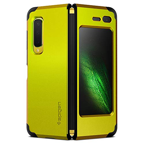 Spigen Funda Compatible con Galaxy Fold Tough Armor Kickstand y Certificado de Extrema protección - Martian Green