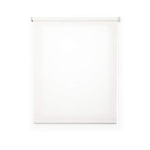 STORESDECO Estor Enrollable traslúcido Liso, Estor para Ventanas y Puertas (Blanco,140 cm x 180 cm)