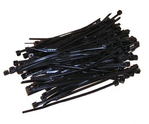 Sujetacables 100mm | Ataduras de Cables | 100 Pieza | Negro | De alta calidad de PC24 Shop & Service