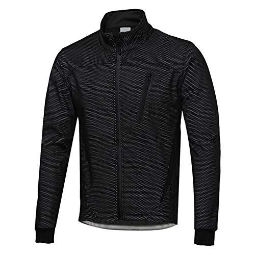 SUKUTU Chaqueta Impermeable de Ciclismo para Hombre Chaquetas de Bicicleta Transpirables térmicas de Lana cálida de Invierno a Prueba de Viento Softshell