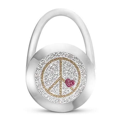 Taeshy Peace Original – Soporte para bolso, diseño de cristales de Swarovski® – Fabricado a mano en Alemania