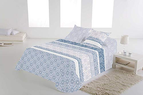 TOLRA BOUTI Reversible Azul Cama 90 cm DE007-CORONA