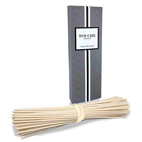 TOUCHE ORIGINALE Natural Rattan difusor de lámina Sticks 8,5 Pulgadas (21,5 cms) 100 pcs, Aceite Esencial del Aroma reemplazos Stick (Natural)