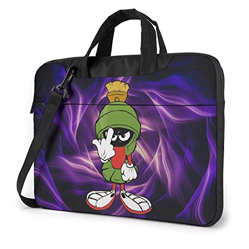 TUCBOA Funda Ordenador Portátil,Marvin The Martian Computer Bag, Bolsos De Mensajero con Borde Cosido para Familiares Y Amigos,35.5x25.5x2cm