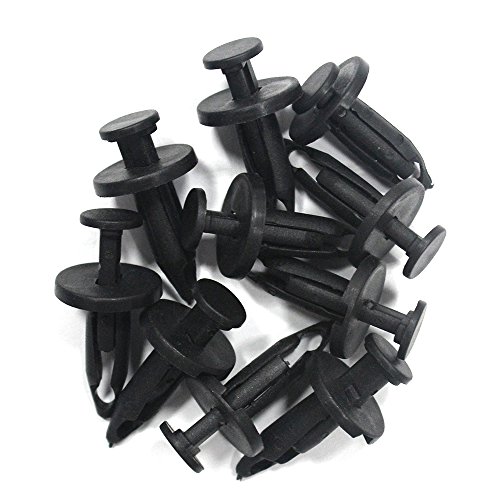 Tuqiang Coches Clips Remache de plastico Empuje Motor Guardabarros Sujetadores Clip de Retención 30 pcs