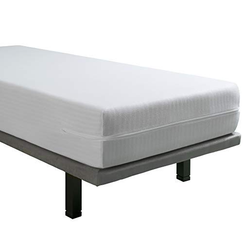 Tural – Funda de colchón Extra elástica y Resistente. Cierre con Cremallera. Talla 135x190/200cm