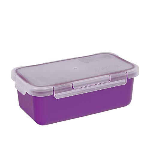 Valira Porta alimentos - Contenedor hermético de 0,75 L hecho en España, color morado