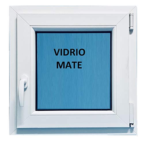 Ventana PVC Baño Oscilobatiente Derecha Climalit Mate, blanco, 500x500mm