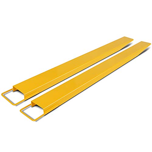 VEVOR Extensiones de Horquilla de Palets de 182cm Horquillas para Carretilla Elevadora Amarillo