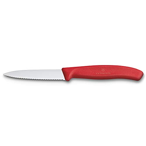 Victorinox Cuchillo, Acero Inoxidable, Rojo, Mediano