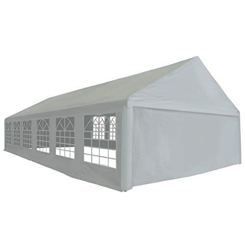 vidaXL Carpa Almacenamiento PE 6x12 m Gris Cobertizo Carpa Galpón Almacenaje