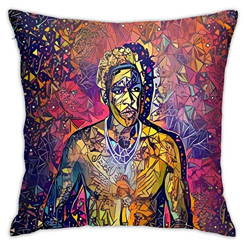 VJSDIUD Suave Abstracto trueque 7 Tapiz Funda de Almohada cojín de Coche sofá Funda de Almohada decoración de Interiores (45 cm x 45 cm)