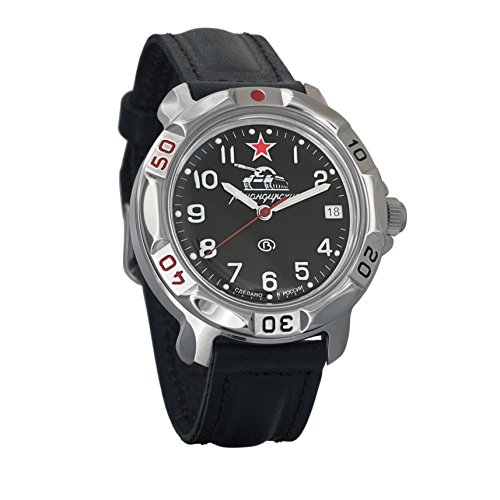 Vostok KOMANDIRSKIE 811306 ruso tanque militar mecánica reloj de pulsera 2414 movimiento