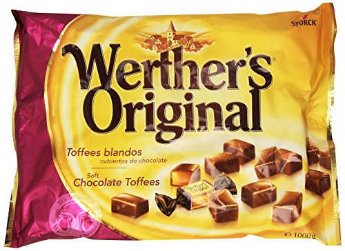 Werther's Original - Toffee blandos cubiertos en chocolate - Caramelos - 1000 g
