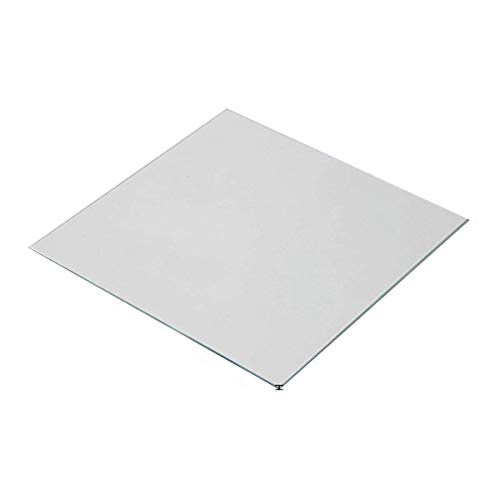 Wisamic 310x310x3mm Lecho térmico de vidrio borosilicato para la impresora 3D CR-10 CR-10S CR-X S3