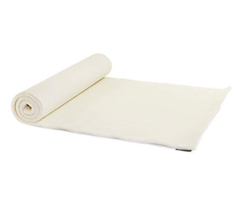 Yogistar - Esterilla de yoga (lana virgen), color beige beige Talla:100 x 200 cm