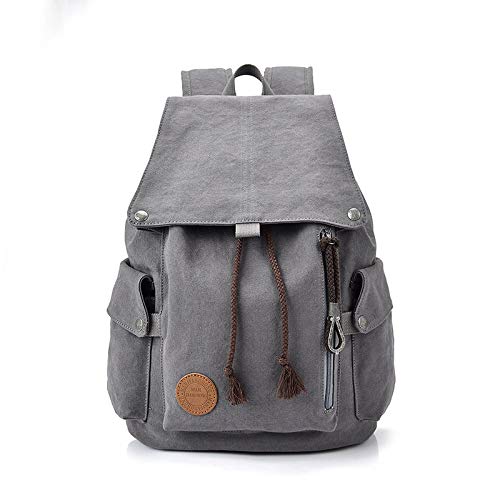 ZXL@ED Mochila de Lona Maletín Portátil Cámping Movimiento Mochila de la Universidad Bolsa para Caminar Mochila Escolar Azul Púrpura Ropa de Hombre/gris/Paridad