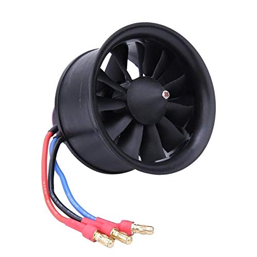 1 juego FED 50mm 64mm 70mm 90mm 11 12 Cuchillas RC Avión ventilador de hélice con motor sin escobillas for RC aviones no tripulados Modelo accesorios de los recambios ( tamaño : 50mm KV4300 )