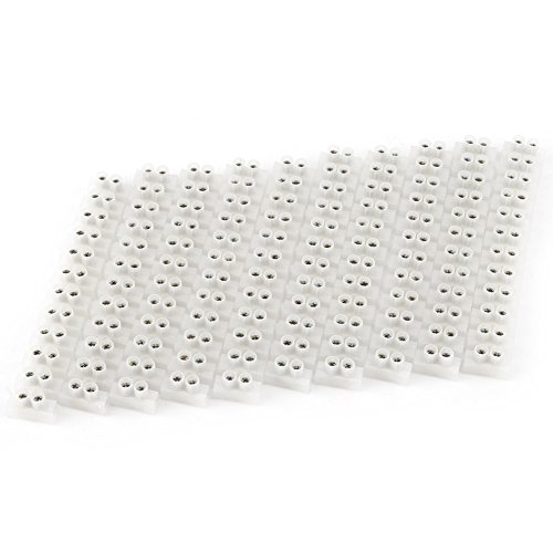 10pcs 360V 10A Dual Fila Tornillo Terminales Barrera Eléctrica 12-Terminal Strip Block