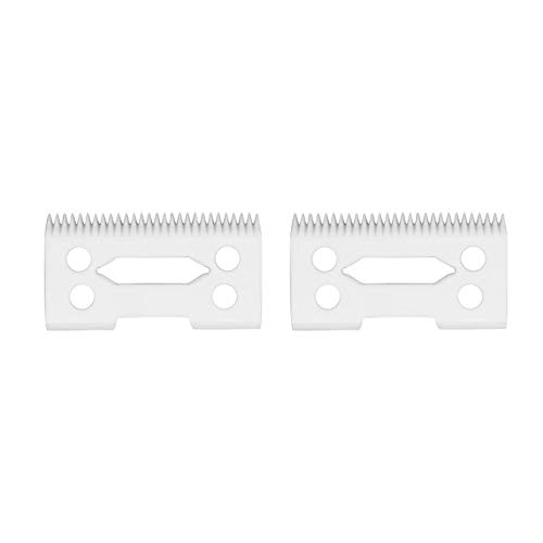 AIRERA 2 Paquetes de Cuchillas Móviles de Repuesto de Cerámica #1006 para Cortadoras Wahl 8400, 2 PCS de cuchillas móviles, compatibles con Cortadoras de 5 Star Super Taper Wahl (Blanco, 2 Paquetes)