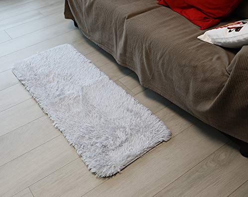 Alfombrillas de baño: La Alfombrilla de baño Suave es Muy cómoda de pisar y Muy mullida. con una Variedad de Colores para Elegir. (Gris, 50_x_120_cm)