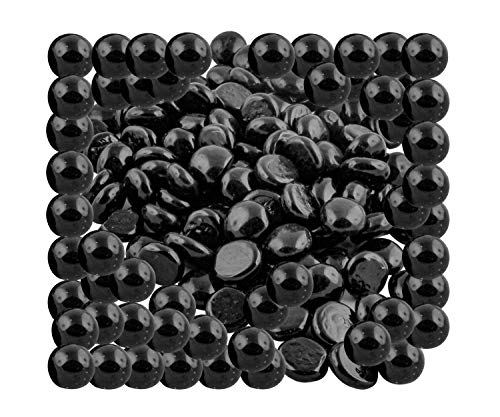 ARSUK Cristal Piedras para Acuario y Decoración Negro Color- 500 gm