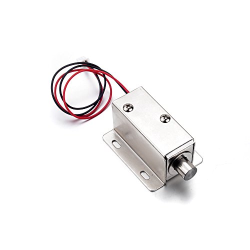 ATOPLEE Cajón de la puerta lengua hacia abajo Conjunto de bloqueo del solenoide eléctrico DC 12V delgado Diseño Cerradura, 4 tamaños, 2pcs (0.8A, 554239mm)