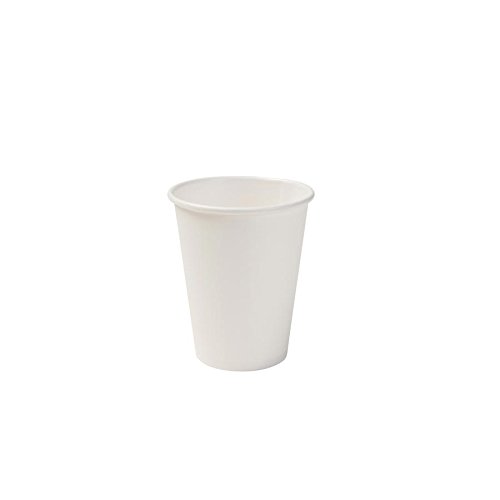 BIOZOYG Vaso Hecho de cartón orgánico I vajillas Desechables Vaso de Beber Taza Hecho de Papel Taza compostable y Vaso Biodegradable Iblanca, no Impresa 50 Unidades 200 ml 8 oz