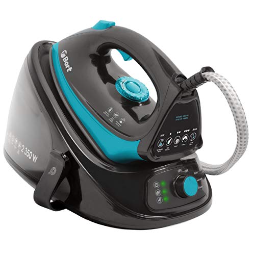 Bort SteamCare Plus - Centro de planchado a vapor (2350 W, presión de vapor de 4 bares, depósito de agua de 1,1 L, suela de cerámica, sistema antical)