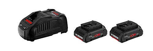 BOSCH 1600A016GF - Conjunto batería Power Set 18 V ProCORE18V 4,0 Ah. 4,0 Ah. Sistema CoolPack 2.0. 117 x77 x47 mm, 0,515 Kg con 2 Baterías ProCORE de 4,0 Ah. Cargador GAL 1880 CV. Caja de cartón.