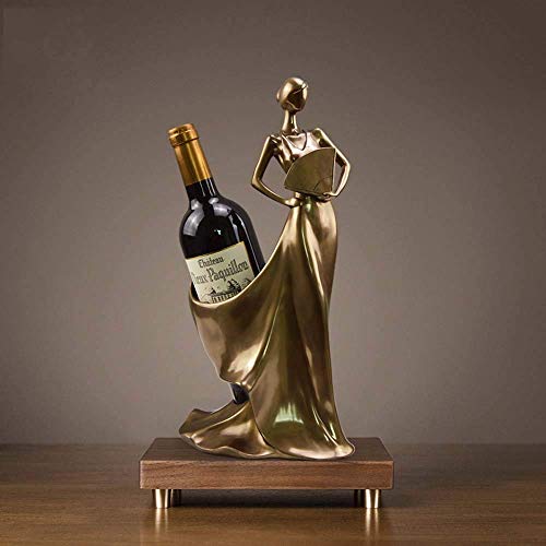 Brightz Resina de la artesanía Creativa del Equipamiento casero de la Sala de Estar Beauty Bar Vino Bronce Cremallera 16 * 17 * 36cm Elegante y Hermosa