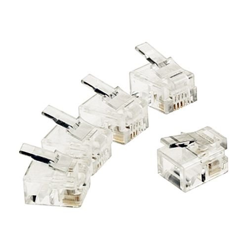 CABLEPELADO Conector RJ11 (10ud/Bolsa) Transparente