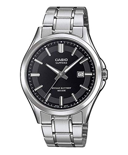 Casio Reloj Analógico para Hombre de Cuarzo con Correa en Acero Inoxidable MTS-100D-1AVEF