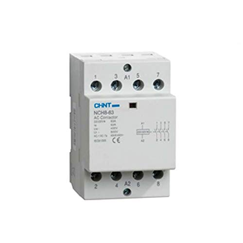 Chint NCH8-4P-40 - Contactor modular, 40 A, 230 V, 4 NO, 4 polos