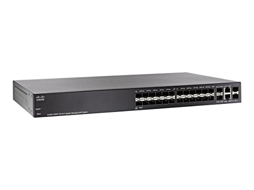 Cisco Small Business SG300-28SFP Conmutador de red administrado L3 Negro - Switch de red (Conmutador de red administrado, L3)