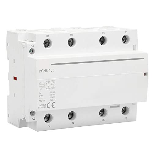 Contactor de AC del Hogar 4P 4NO / 4NC 100A 110V 50 / 60HZ Carril Din Contactor de AC Eléctrico del Hogar Bajo Consumo de Energía(4NC)