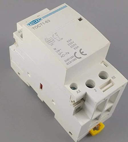 Contactor Modular 1NC 1NO carril Din hogar AC 220/230V (63A)