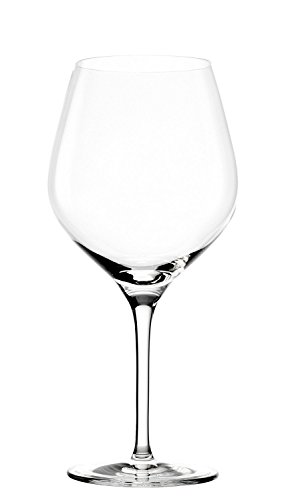 Copas para vino tinto Exquisit tipo Borgoña de Stölzle Lausitz, de 650 ml, juego de 6, aptas para lavavajillas: Copas de alta calidad para vino tinto, fabricadas en cristal resistente a roturas, elegantes y finas.
