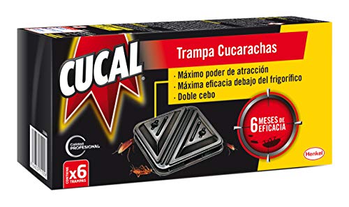 Cucal Trampa doble cebo contra Cucarachas - 6 uds.