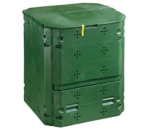 Dehner - Compostador térmico, 420 L, Aprox. 84 x 74 x 74 cm, plástico, Color Verde