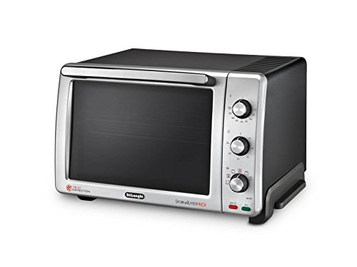 DeLonghi EO 2475 - Horno de convección, 2000 W, 24 l, color negro y plata