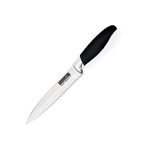 EUROXANTY Cuchillo de Cocina | Cuchillo de Diseño Moderno | Corte preciso | Cuchillo con Mango Ergonómico | Cuchillo para Carne | Acero Inoxidable | Fruta 24 cm