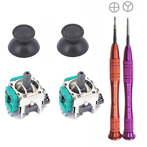 Feicuan Repuestos Thumbsticks Grips tapa Análogo de controlador 3D Joystick y Y Phillips destornillador para Nintendo Switch PRO reparación