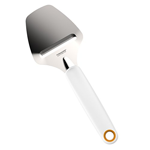 Fiskars Cortador de queso curado, Acero inoxidable/Plástico, Ancho de corte: 6 cm, Functional Form, Blanco, 1016129