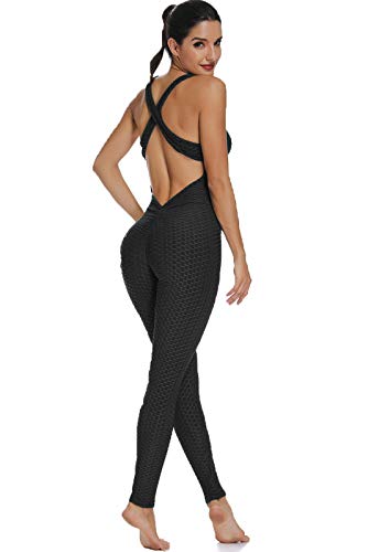 FITTOO Mallas Pantalones Deportivos Leggings Mujer Yoga de Alta Cintura Elásticos y Transpirables para Yoga Running Fitness con Gran Elásticos1370 Negro L