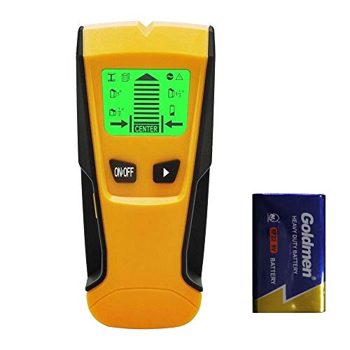 Flybiz Detector de Pared Encontrar Stud Finder con 3-en-1 Metal AC Alambres Escáner de Madera con Pantalla LCD Retroiluminada, Para Detecta AC Cable, Metal Tuberías, Madera En La Pared Cemento