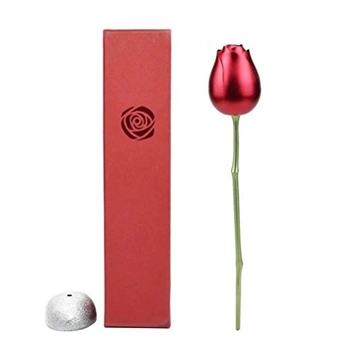 Fovor Regalos de decoración de San Valentín, caja de anillo de rosas, caja de regalo para pendientes, soporte de joyería para aniversario, ceremonia, propuesta de compromiso, boda