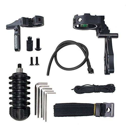 Funtress Tiro con Arco Tiro con Arco Accesorios Set Kit de actualización de 5 Pin Bow Sight con el Nivel y la luz Resto de la Flecha Estabilizador Honda pío Vista de Arco Compuesto y Arco recurvado