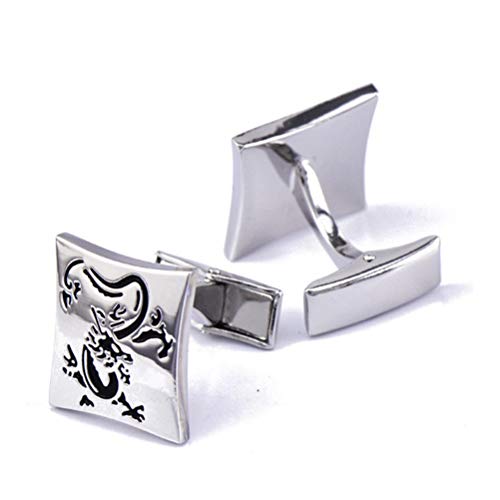 Gemelos Para Hombres, Estilo Nacional Flying Dragon Totem Cuadrado Esmaltado, Hebilla Del Manguito De Cobre Brillante Regalo Camiseta Elegante Accesorio Para Contador Jefe Negocio Prom Boda Una Ocasi